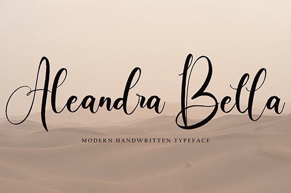 Aleandra Bella: A Flowing Script for Elegant Design
