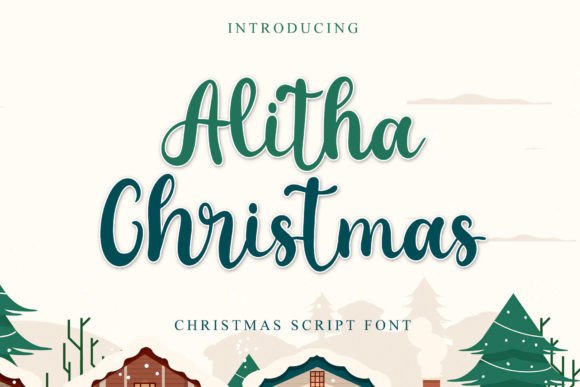 Alitha Christmas: A Flowing Script for Elegant Design
