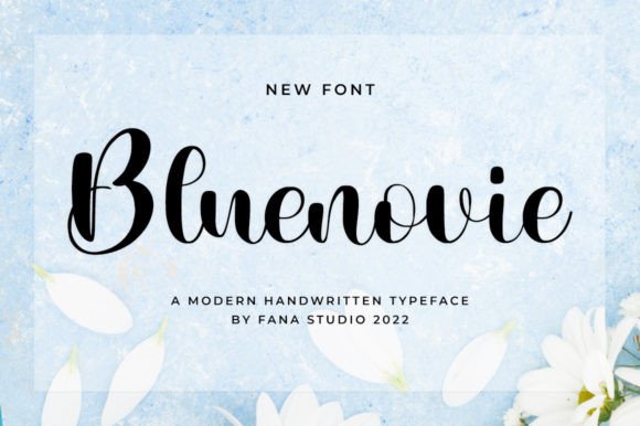 Bluenovie Font: Elegant Handwritten Style