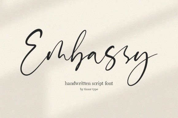 Embassy Font: Elegant Script for Web Design