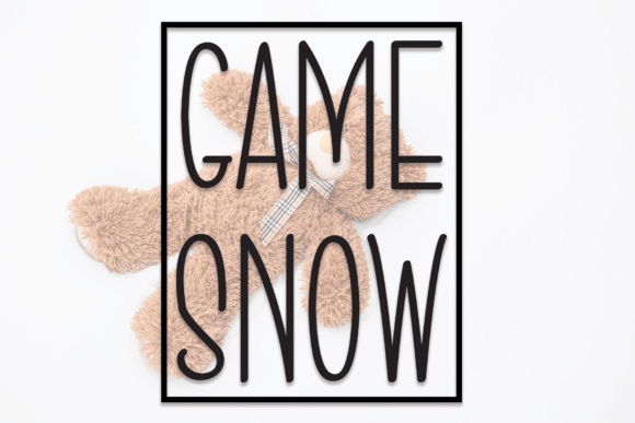 Game Snow Font for Creative Design