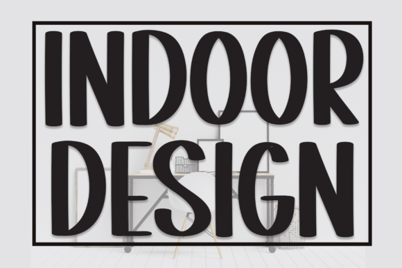 Indoor Design Font for Creative Projects
