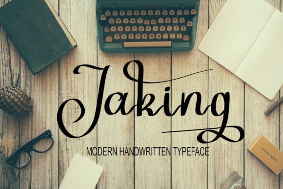 Jaking: A Handwritten Typeface for Elegant Design