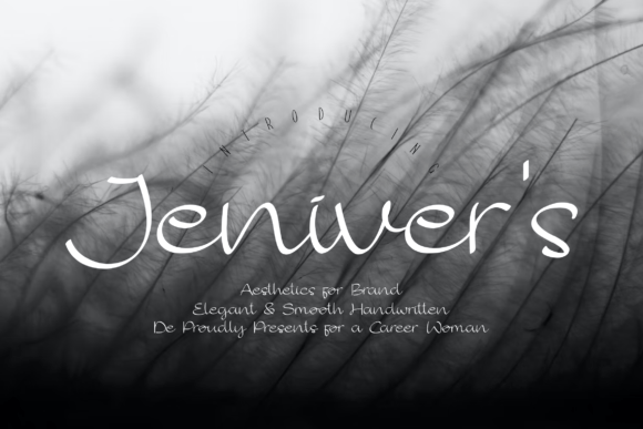 Jenivers: A Modern Handwritten Font