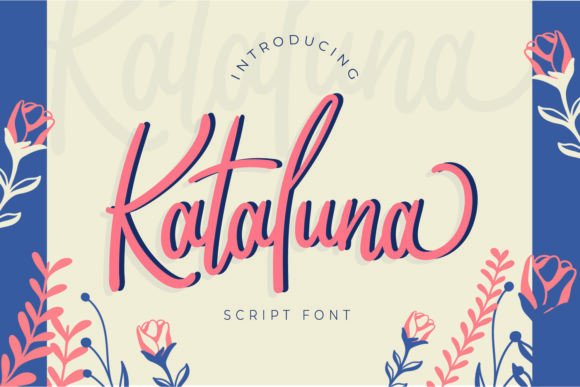 Kataluna: A Sweet Script Font
