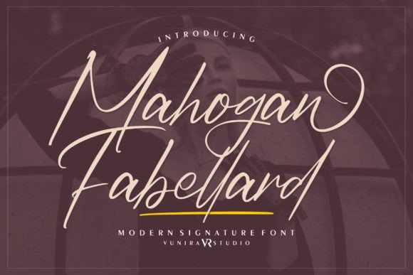 Mahogan Fabellard: A Elegant Script Font