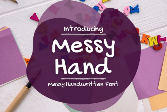 Messy Hand Font for Creative Projects
