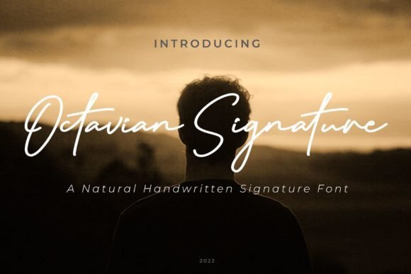 Octavian Signature Font: Elegant Script for Craft Projects