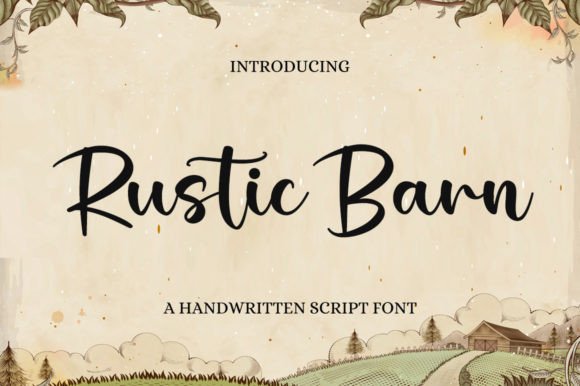 Rustic Barn: A Timeless Handwritten Font