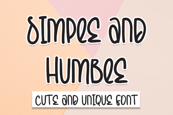 Simple and Humble Font for Branding