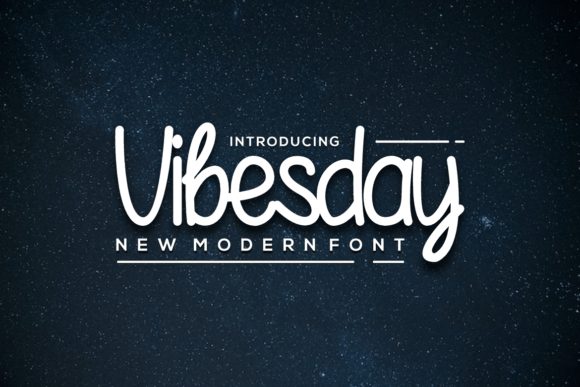 Vibesday: A Stylish Handwritten Font